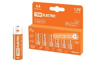 Элемент питания TDM LR6 AA Alkaline 1,5V PAK-8(8шт) TDM SQ1702-0009 - детальное фото