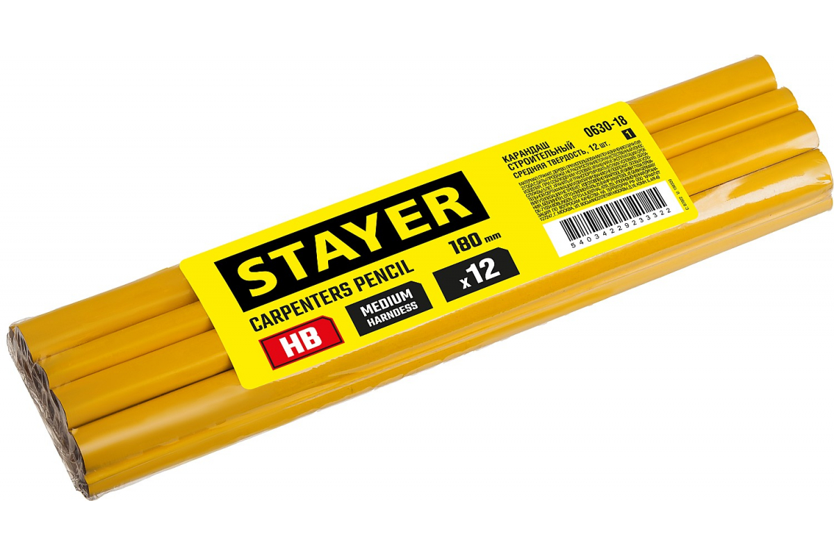 Карандаш строительный STAYER 180мм