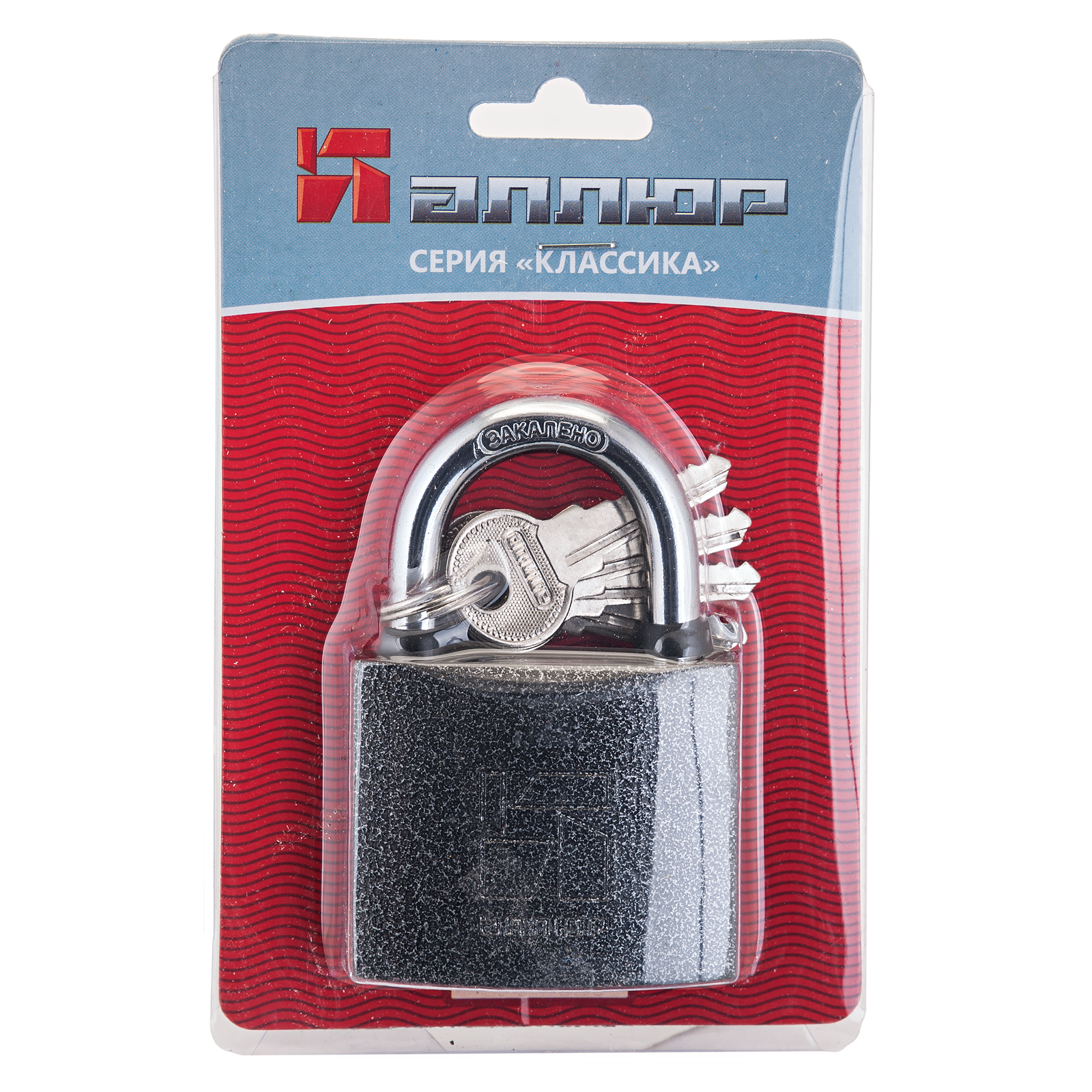 Навесной замок АЛЛЮР ВС1Ч-375 d10мм полимер 5 ключей АЛЛЮР - детальное фото